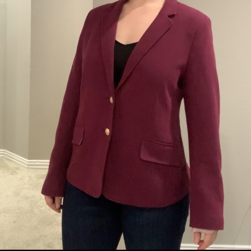Banana Republic Burgundy Blazer - Size 12